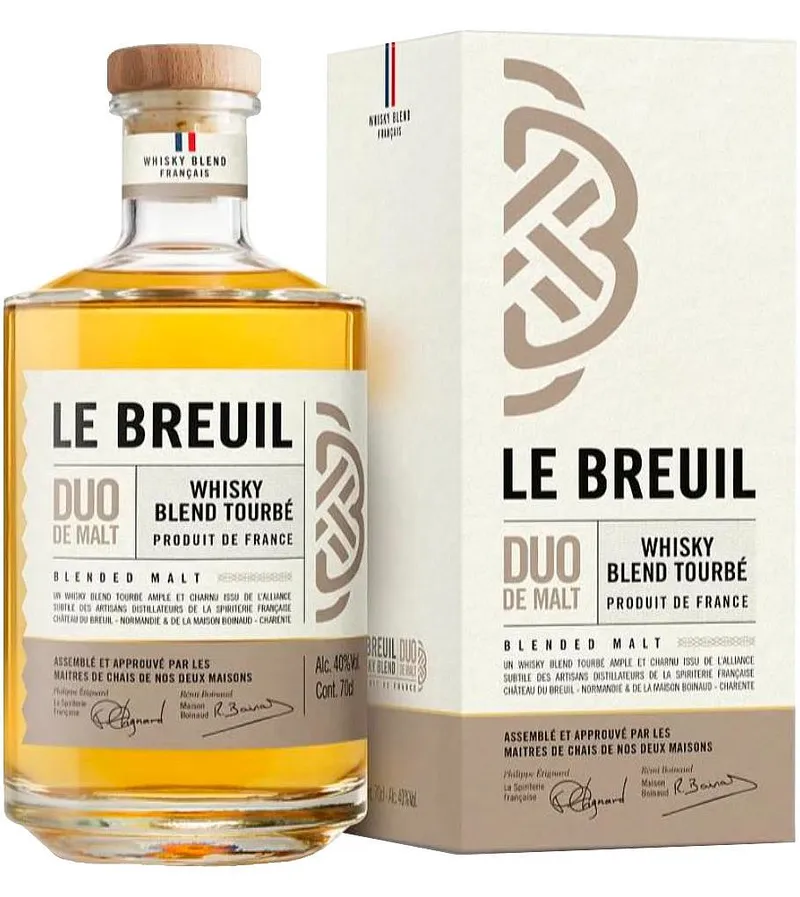 Whisky le Breuil DUO de Malt Tourbé  gB 40%0.70l