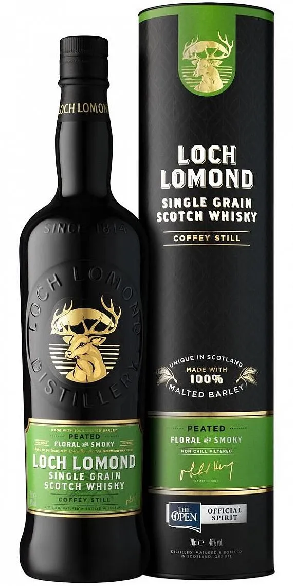Whisky Loch Lomond Single Grain Peated v tubě  46%0.70l