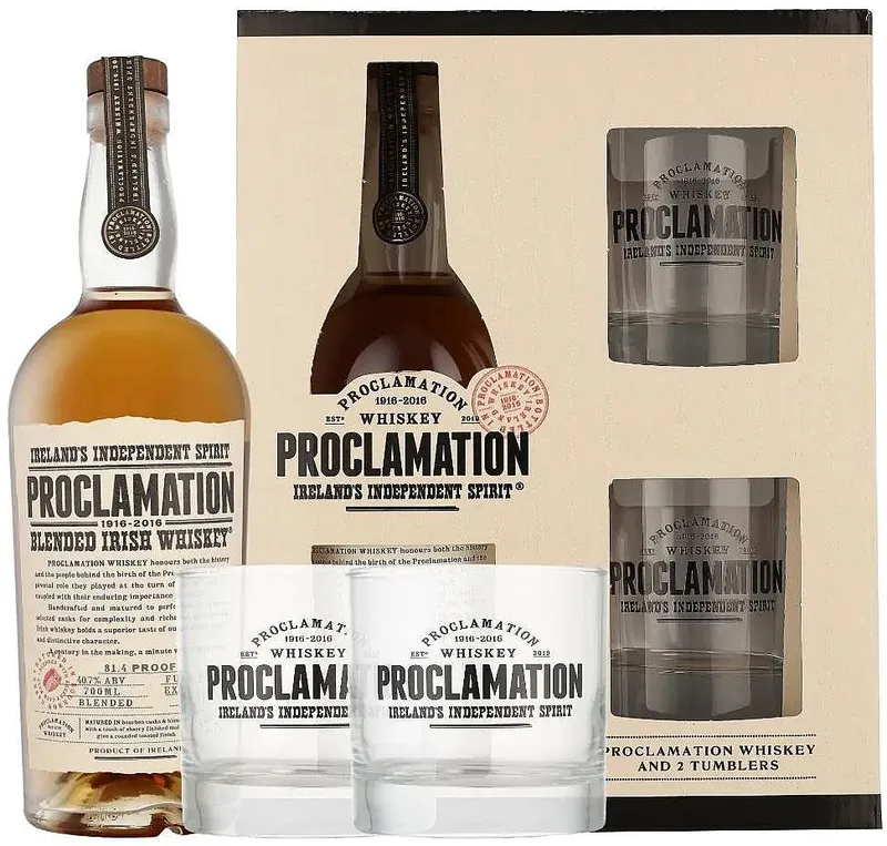 Whisky Proclamation blended + sklo gB 40.7%0.70l