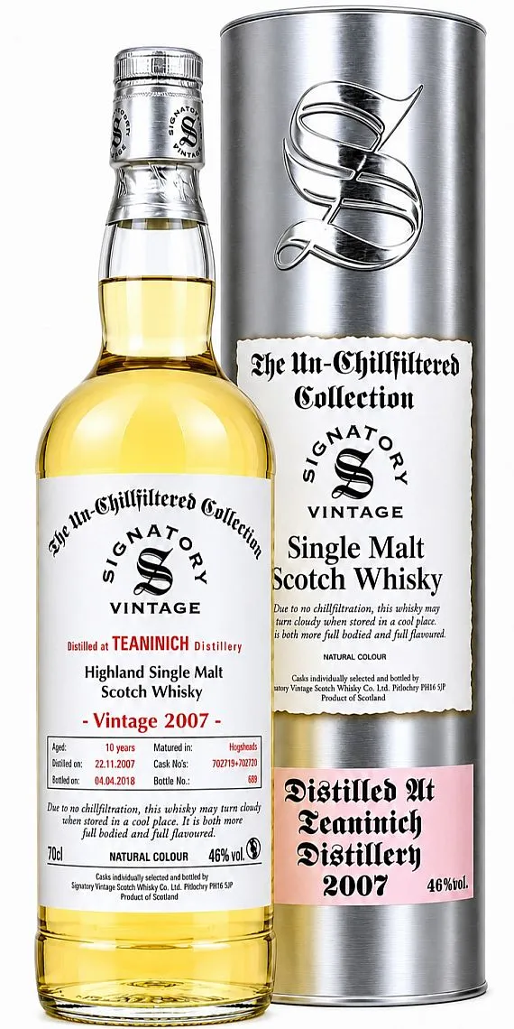 Whisky Teaninich 2007 Signatory Vintage UCF gT 46%0.70l
