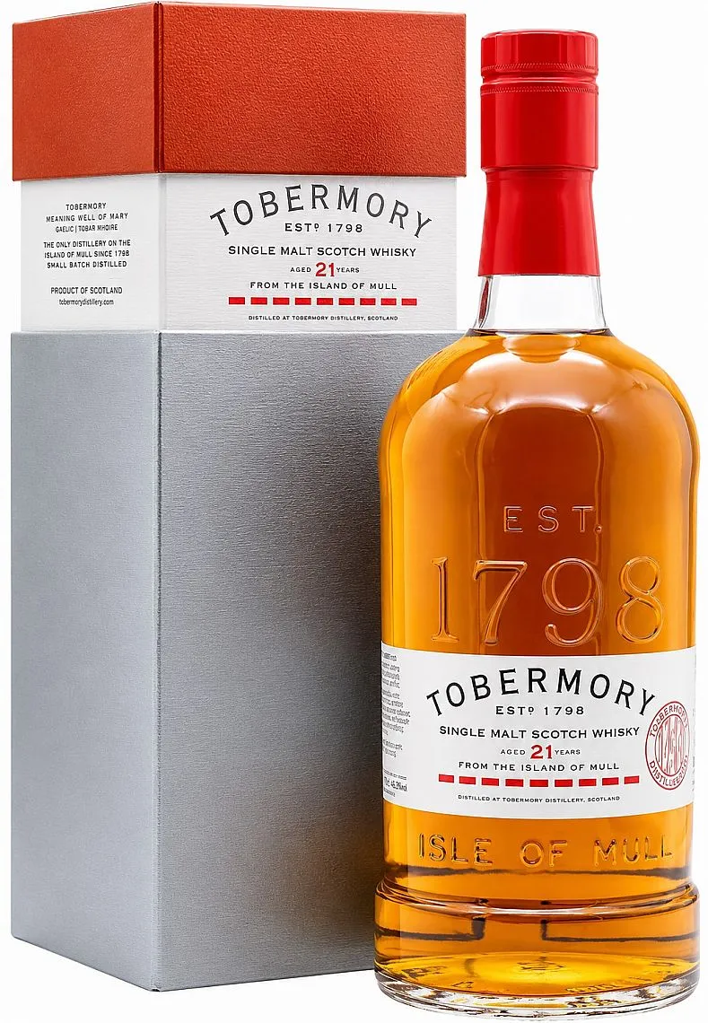 Whisky Tobermory 21y Oloroso cask červená gB 46.3%0.70l