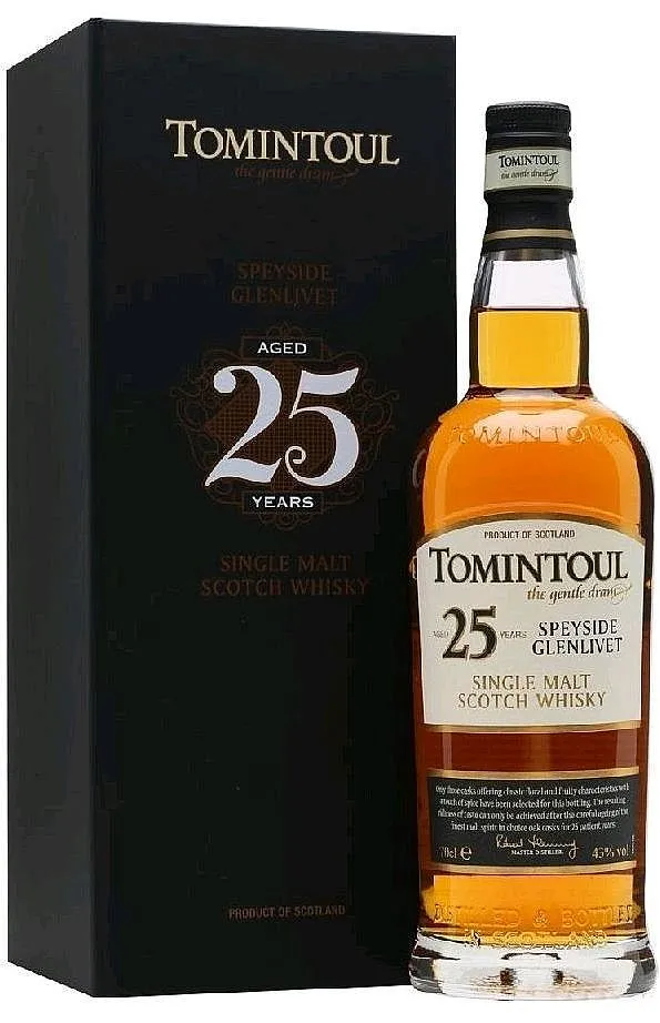 Whisky Tomintoul 25y v krabičce 43%0.70l