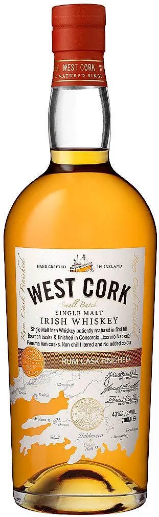 Whisky West Cork SM Rum cask 43%0.70l