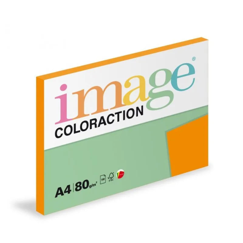 Xerografický papír BAREVNÝ - Amsterdam / cihlově oranžová / 100 listů / OR43