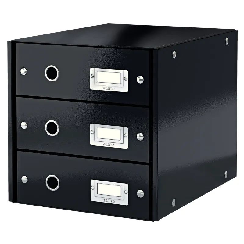 Zásuvkový box Leitz Click&Store - 3 zásuvky / černá