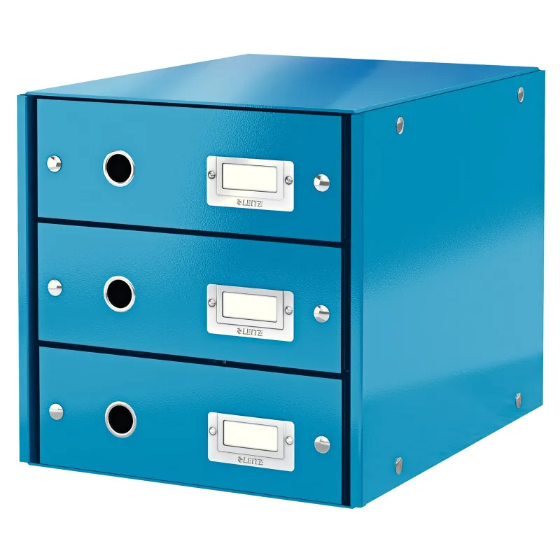 Zásuvkový box Leitz Click&Store - 3 zásuvky / modrá