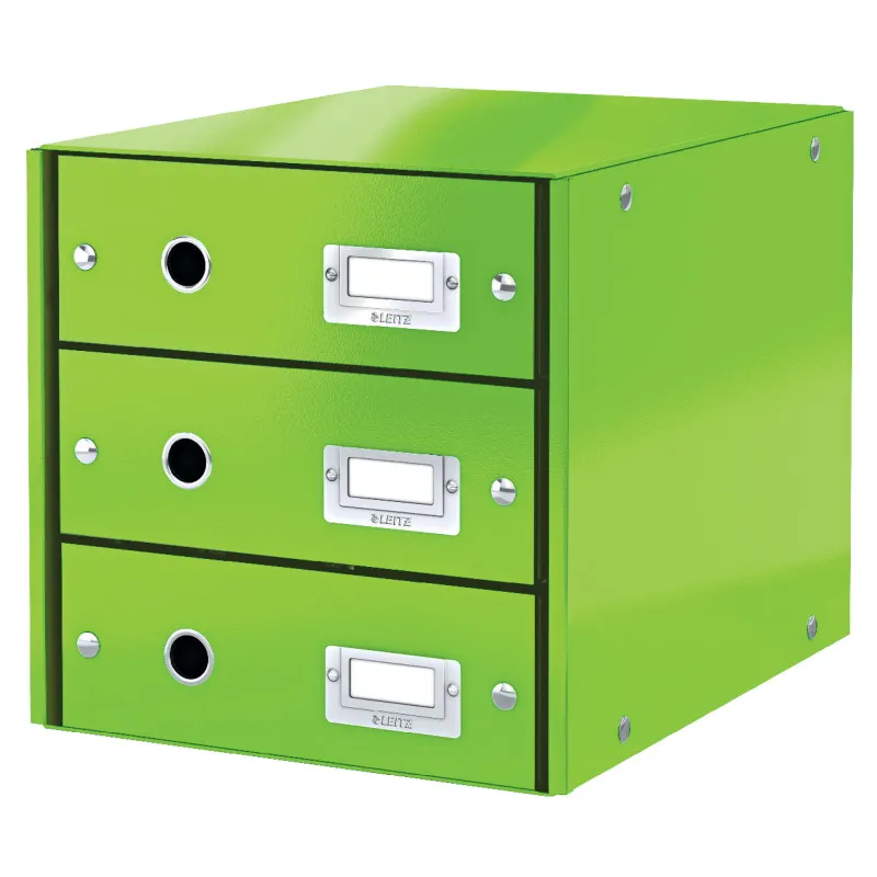 Zásuvkový box Leitz Click&Store - 3 zásuvky / zelená