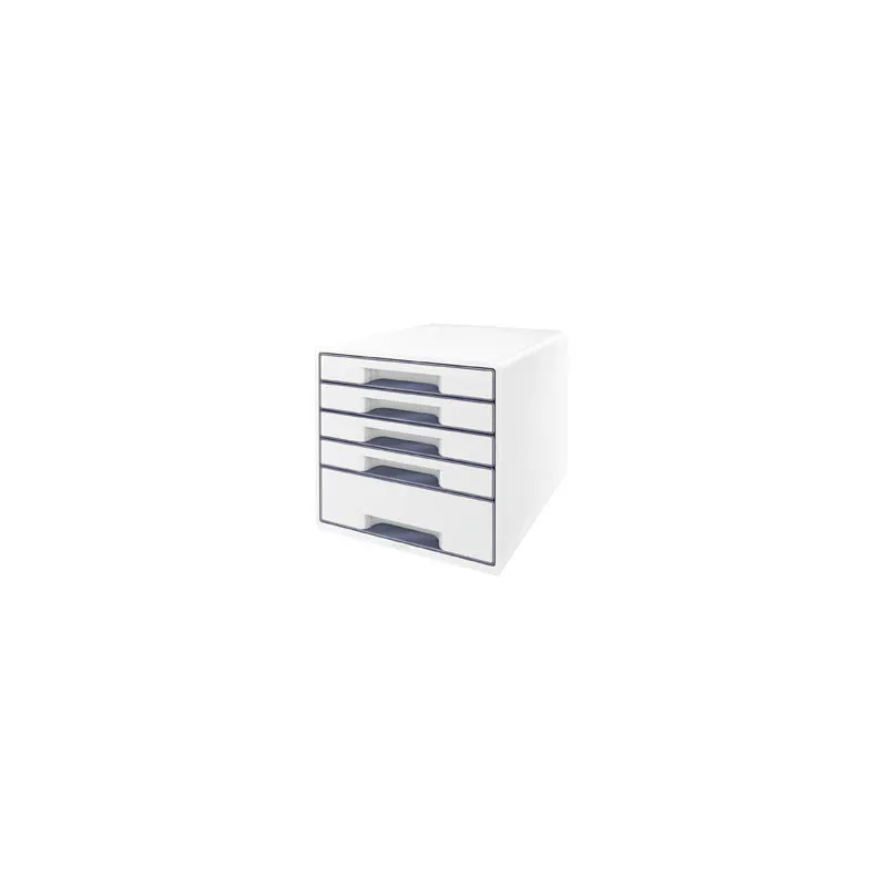 Zásuvkový box Leitz WOW - 4+1 zásuvky / šedá
