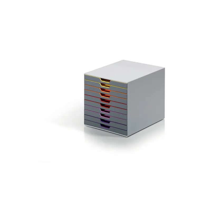 Zásuvkový box VARICOLOR® - 10 zásuvek / šedá