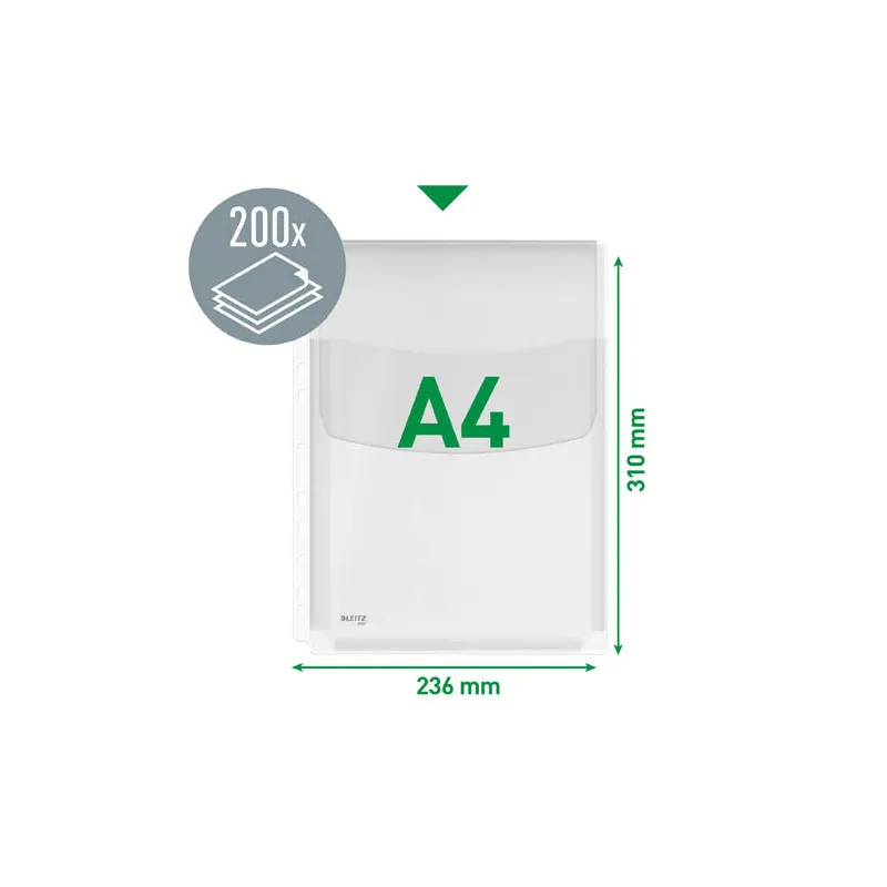 Závěsný obal A4 s rozšířenou kapacitou Esselte - závěsný s chlopní / 5 ks