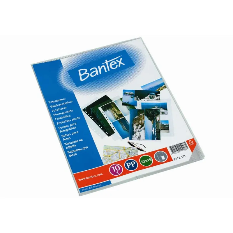 Závěsný obal Bantex - A4 silný / kapsy na foto 10 x 15 / 10 ks