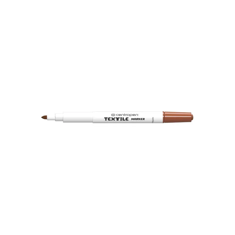 Značkovač Centropen 2739 na textil - hnědá