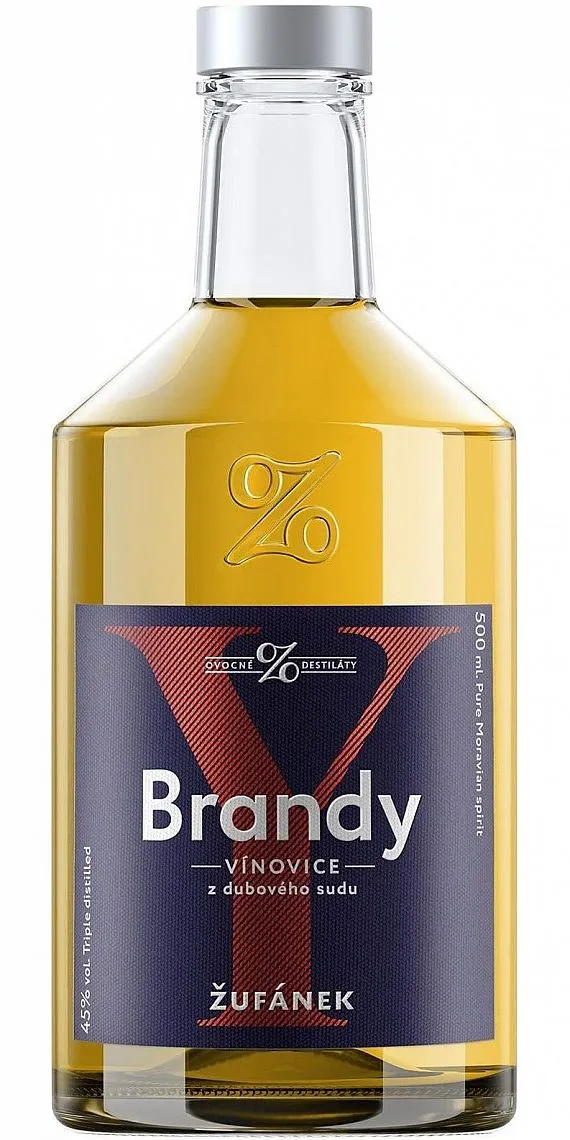 Žufánek Brandy Vínovice z dubového sudu 45%0.50l