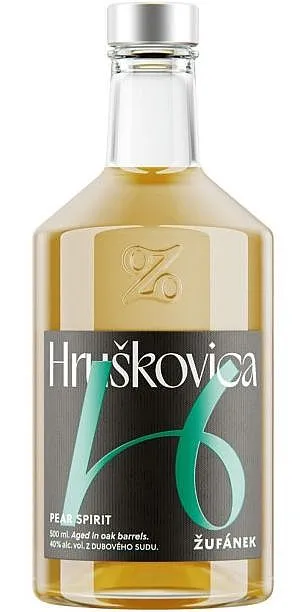 Žufánek Hruškovica z dubového sudu 40%0.50l