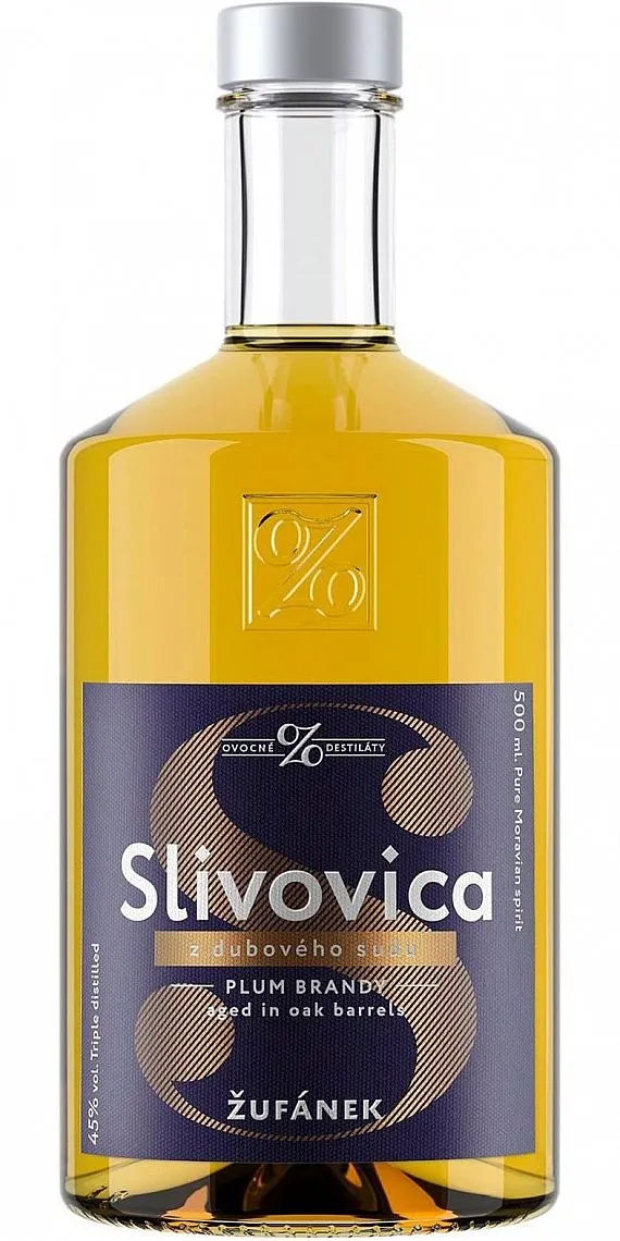 Žufánek Slivovica z dubového sudu 45%0.50l
