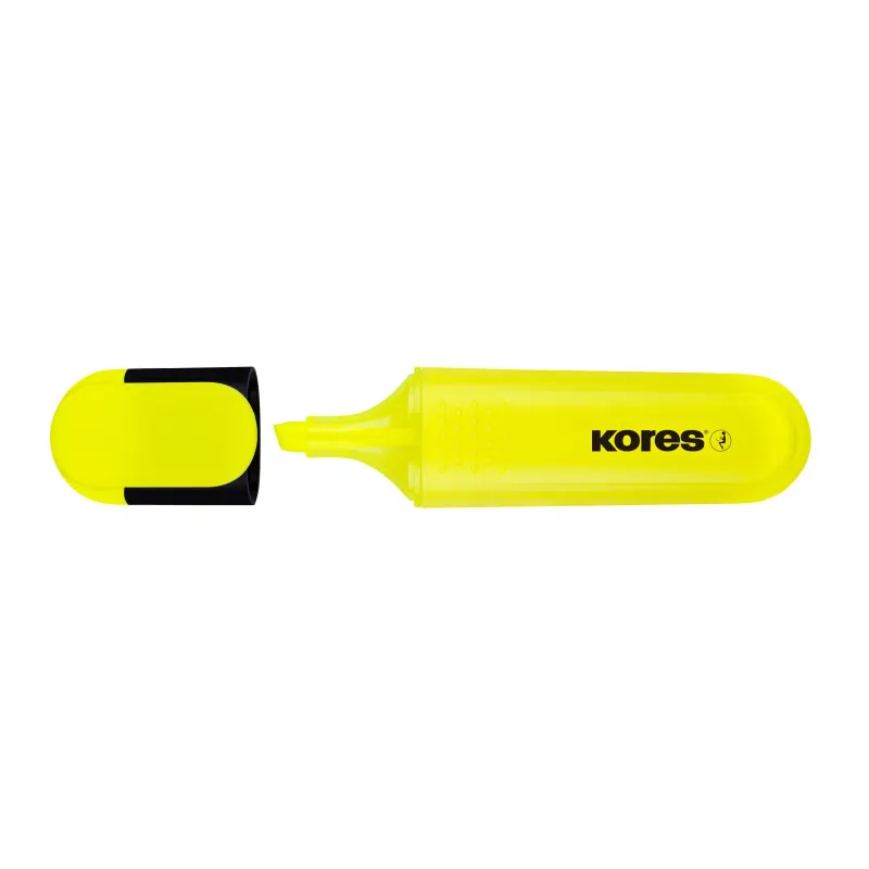 Zvýrazňovač Kores Bright Liner / žlutá