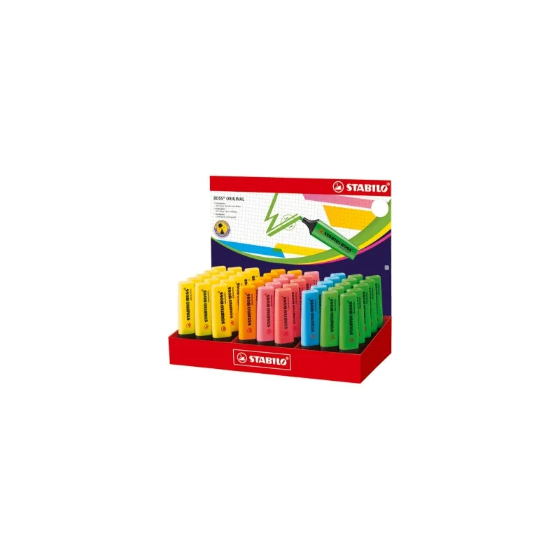 Zvýrazňovač STABILO® BOSS ORIGINAL / display 45 ks
